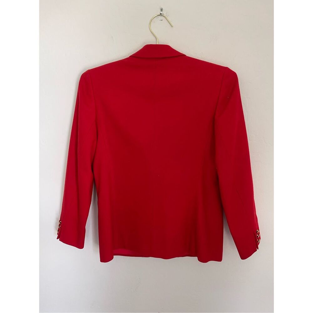 Pendleton Red Virgin Wool Blazer Size Small - image 3